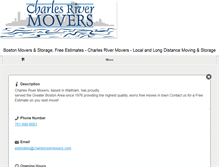 Tablet Screenshot of charlesrivermovers.com
